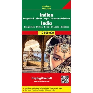 India / Nepal / Bangladesh / Bhutan / Sri Lanka Road Map