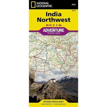 India Northwest Adventure Map - Nat Geo 3013