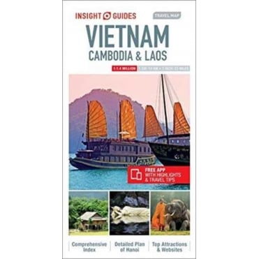 Insight Travel Map: Vietnam Cambodia and Laos