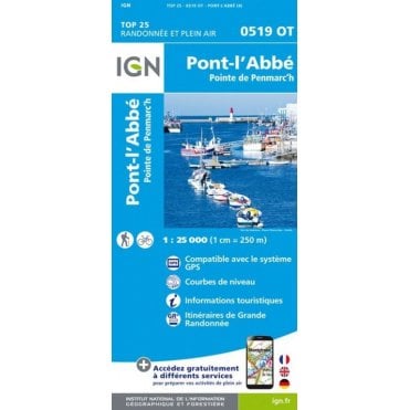 0519OT - Pont-l'Abbé / Pointe de Penmarc'h map