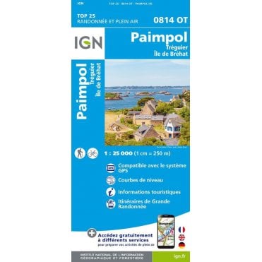 0814OT - Paimpol / Tréguier / Ile de Bréhat map