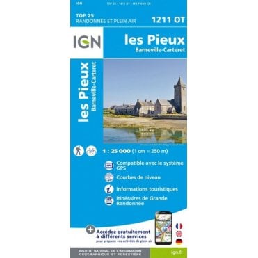 1211OT - Les Pieux / Barneville-Carteret map