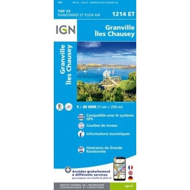 1214ET - Granville / Iles Chausey map