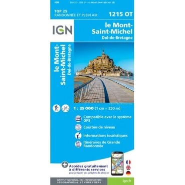 1215OT - Le Mont-St-Michel / Dol-de-Bretagne map