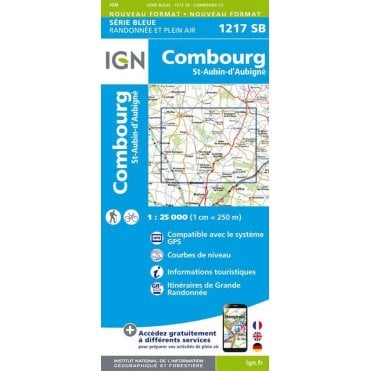 1217SB - Combourg / St-Aubin-d'Aubigné map