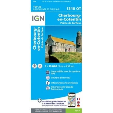 1310OT - Cherbourg-en-Cotentin / Pointe de Barfleur map