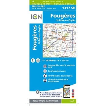 1317SB - Fougères / St-Brice-en-Coglès map