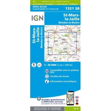 1321SB - St-Mars-la-Jaille / Moisdon-la-Rivière map