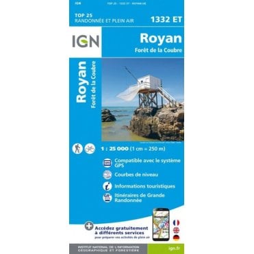 1332ET - Royan / Forêt de la Coubre map