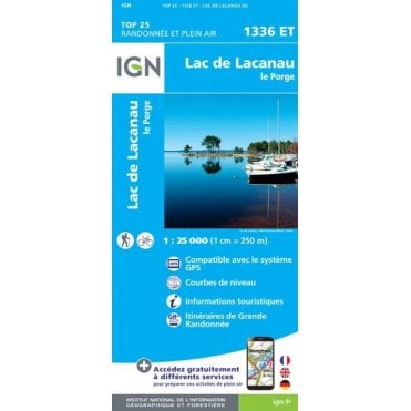 1336ET - Lac de Lacanau / Le Porge map