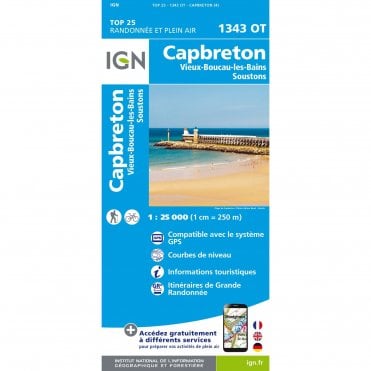 1343OT - Capbreton / Vieux-Boucau-les-Bains / Soustons map