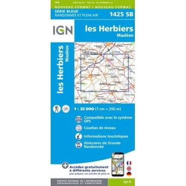 1425SB - Les Herbiers / Mauléon map