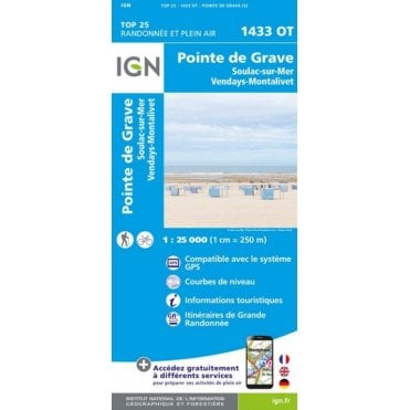 1433OT - Pointe de Grave / Soulac-sur-Mer / Vendays-Montalivet map