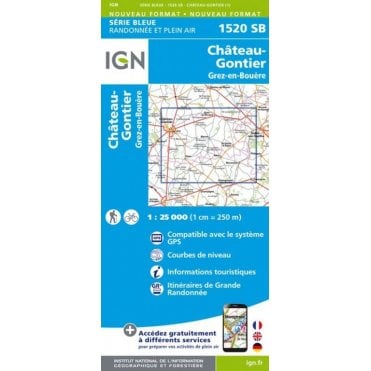 1520SB - Château-Gontier / Grez-en-Bouère map