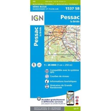 1537SB - Pessac / La Brède map