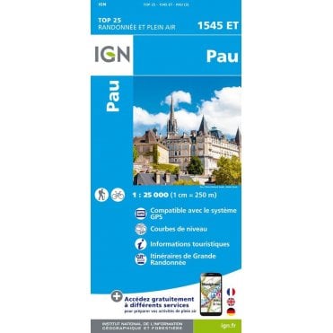 1545ET - Pau map