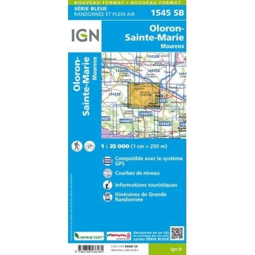 1545SB - Oloron / Ste-Marie-Mourenx map