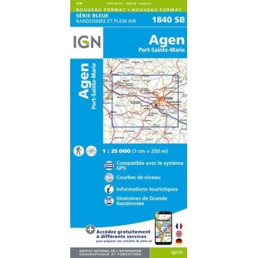 1840SB - Agen / Port-Sainte-Marie map