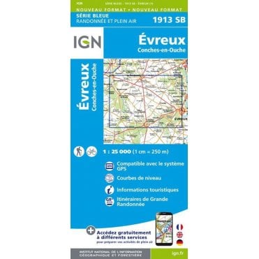 1913SB - Evreux / Conches-en-Ouche map