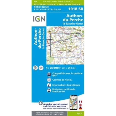 1918SB - Authon-du-Perche / La Bazoche-Gouet map