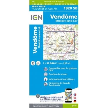 1920SB - Vendôme - Montoire-sur-le-Loir map