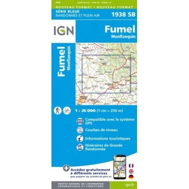 1938SB - Fumel / Monflanquin map