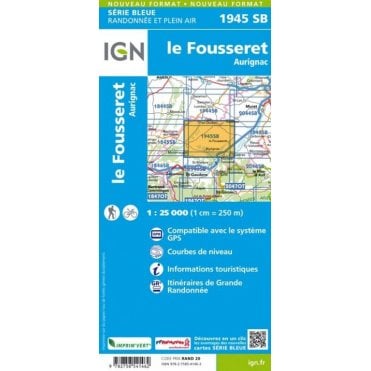1945SB - Le Fousseret / Aurignac map