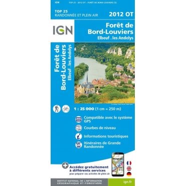 2012OT - Forêt de Bord Louviers / Elbeuf / Les Andelys map