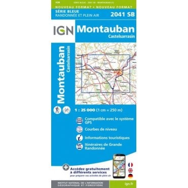 2041SB - Montauban / Castelsarrasin map