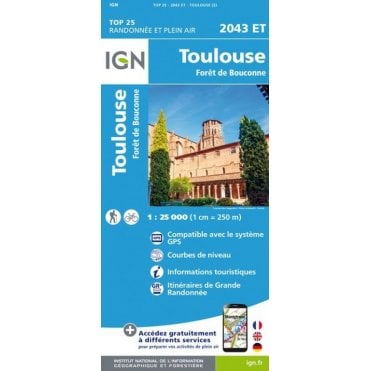 2043ET - Toulouse / Forêt de Bouconne map