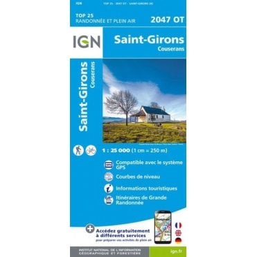 2047OT - St-Girons / Couserans map