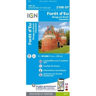 2108OT - Forêt d'Eu / Blangy-sur-Bresle / Gamaches map