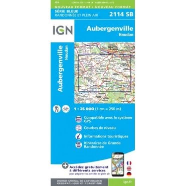 2114SB - Aubergenville / Houdan map