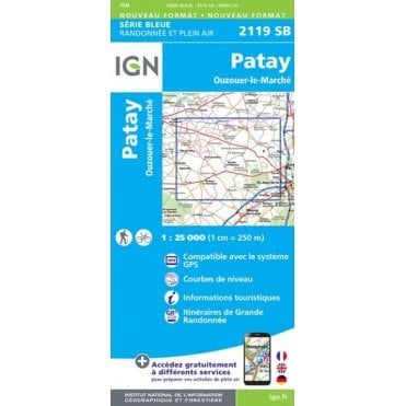 2119SB - Patay / Ouzouer-le-Marché map