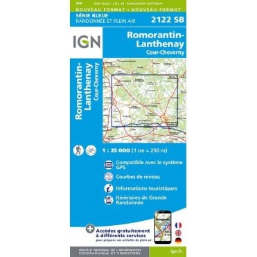 2122SB - Romorantin-Lanthenay - Cour-Cheverny map
