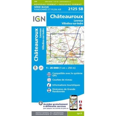 2125SB - Châteauroux / Levroux / Villedieu-sur-Indre map