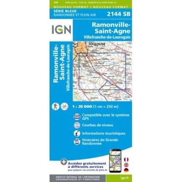 2144SB - Ramonville-St-Agne / Villefranche-de-Lauragais map