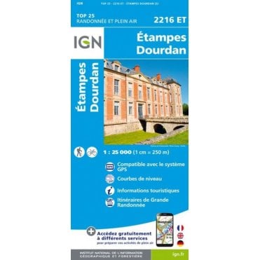 2216ET - Etampes / Dourdan map