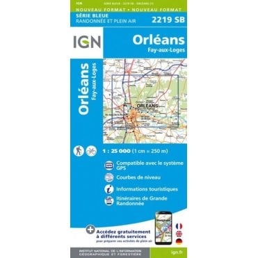 2219SB - Orléans / Jargeau map