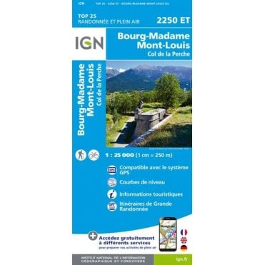 2250ET - Bourg-Madame / Mont-Louis / Col de la Perche map