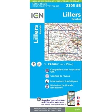 2305SB - Lillers / Heuchin map
