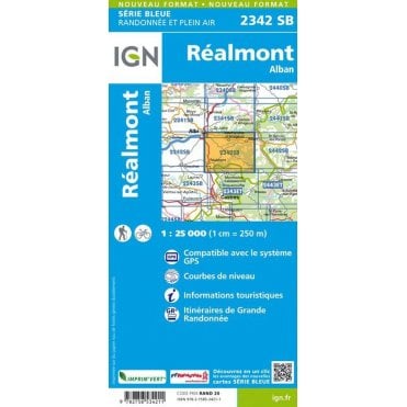 2342SB - Réalmont / Alban map