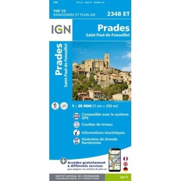 2348ET - Prades / St-Paul-de-Fenouillet map