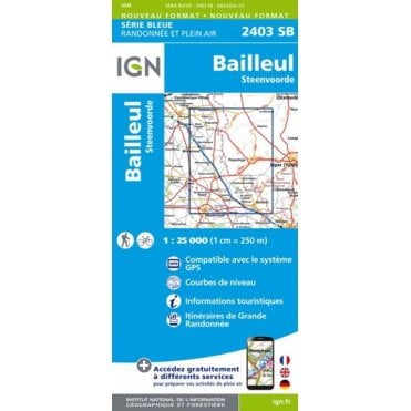 2403SB - Bailleul / Steenvoorde map