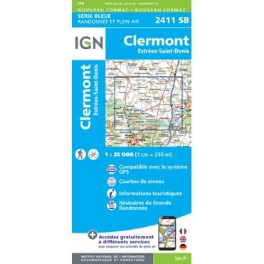2411SB - Clermont / Estrées-Saint-Denis map