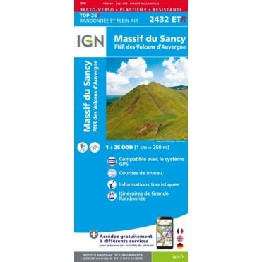2432ETR - Massif du Sancy / Auvergne (Waterproof) map