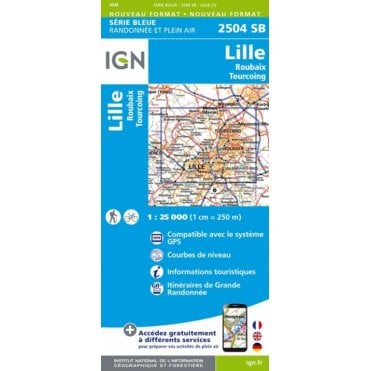 2504SB - Lille / Roubaix / Tourcoing map