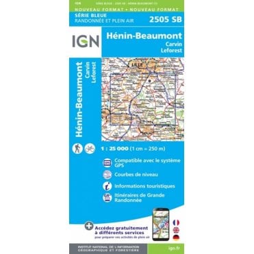 2505SB - Hénin-Beaumont / Carvon / Leforest map