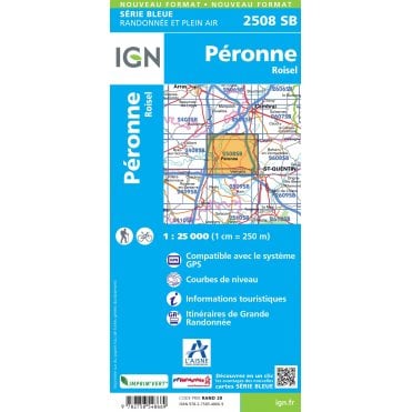 2508SB - Péronne / Roisel map