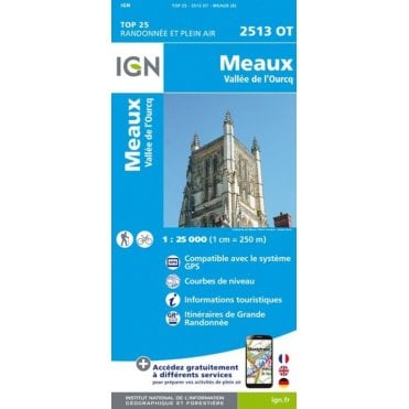 2513OT - Meaux / Vallée de l'Ourcq map